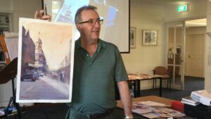 Dave Conlin - Watercolour Street Scene Demo