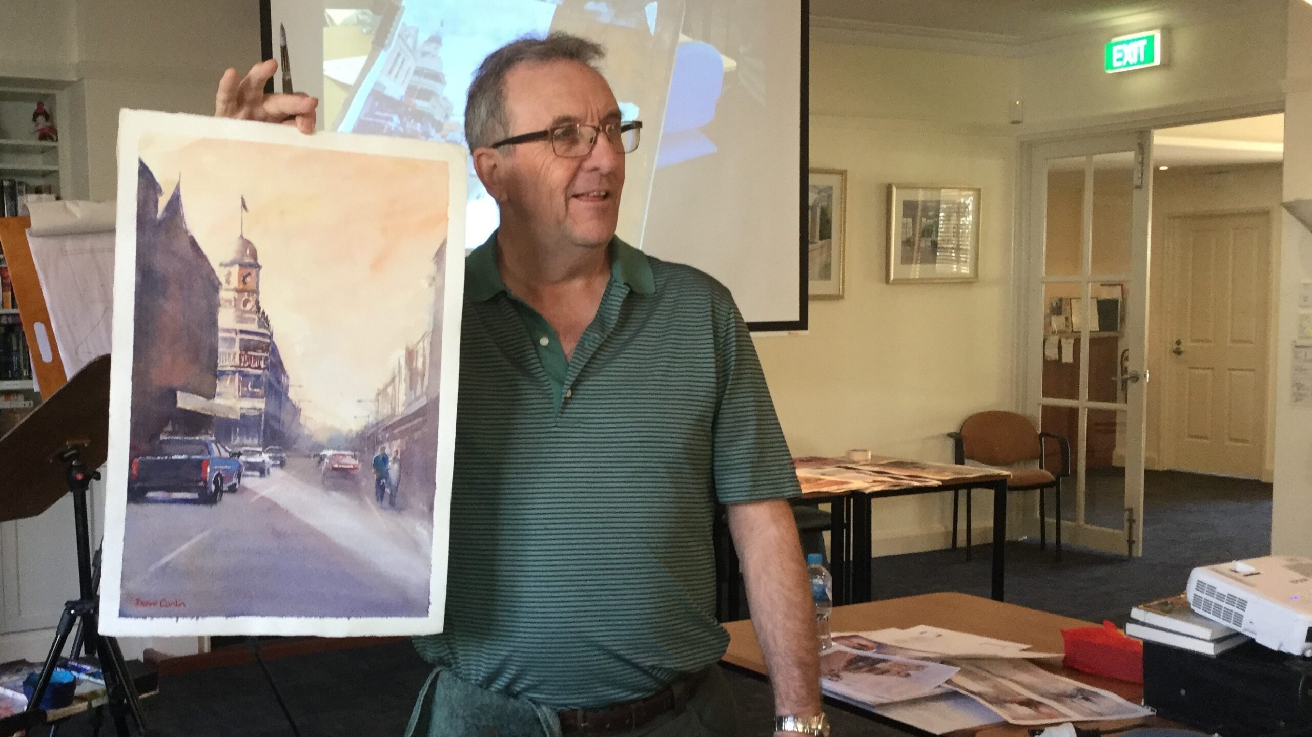 Dave Conlin – Watercolour Street Scene Demo