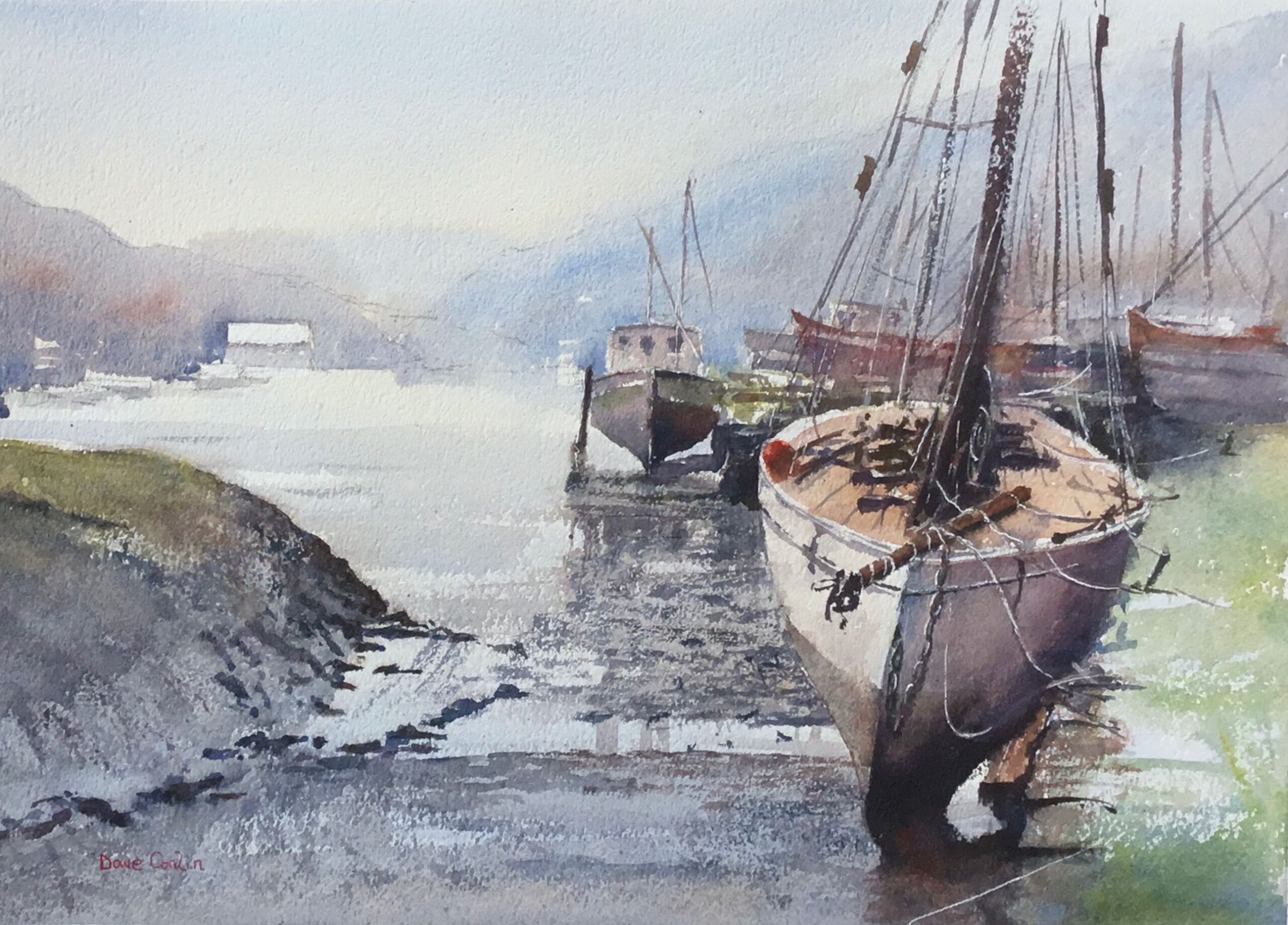 peaceful inlet - WatercoloursWA