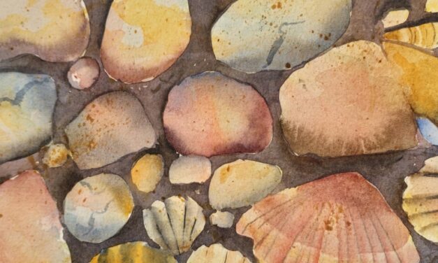 Baby Steps Into Watercolour – Pebbles and Shells